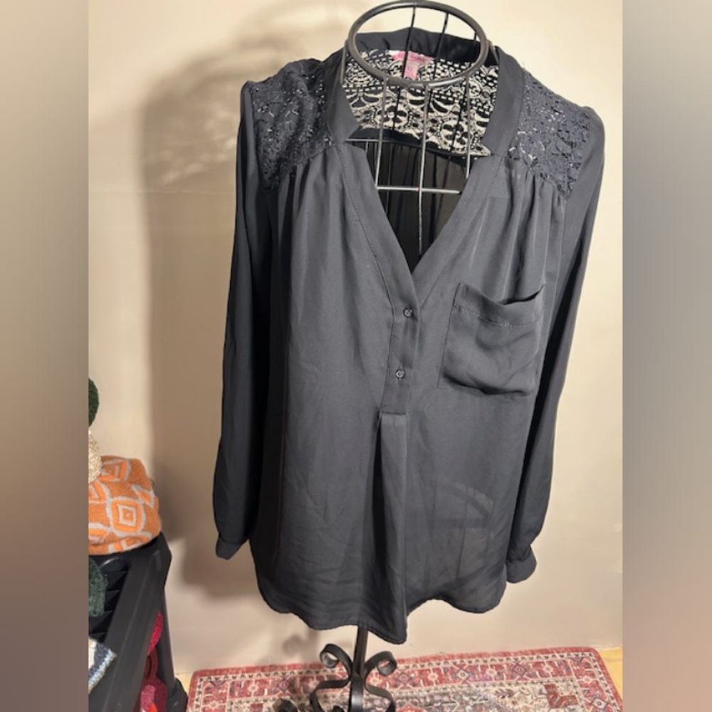 🍋‍🟩 size extra large black shirt womens blouse casual dress long sleeve